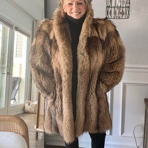 Tanuki Raccoon Fur Coat